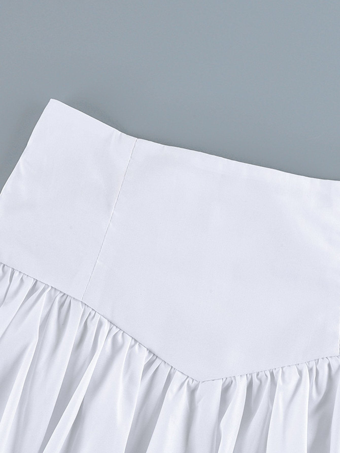 High Waisted Voluminous Bubble Mini Skirt