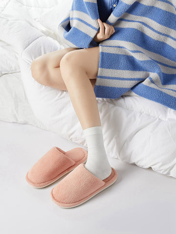 Cozy Plush Anti Slip House Slippers