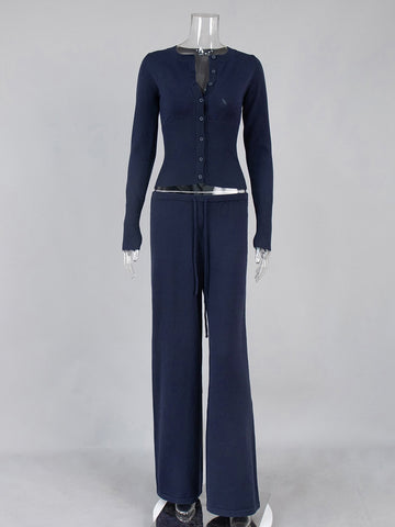 Cozy Ribbed Knit Lounge Set