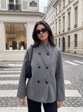Cozy Double Breasted Wool Coat