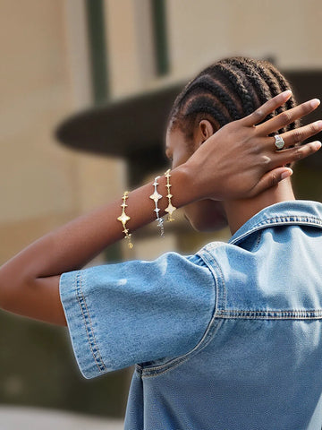 Dainty Celestial Gold Star Bracelet