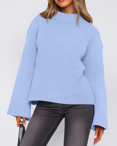 Cozy Bell Sleeve Knit Sweater
