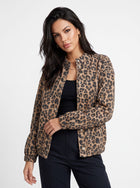 Trendy Leopard Print Snap Jacket