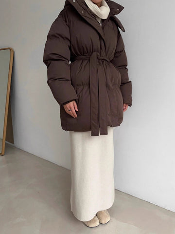 Oversized Puffer Hooded Winter Jacket