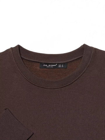 Ruffle Bow Graphic Fleece Sweatshirt