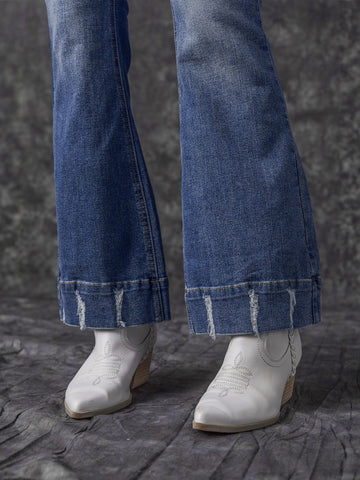 High Waist Flare Leg Jeans
