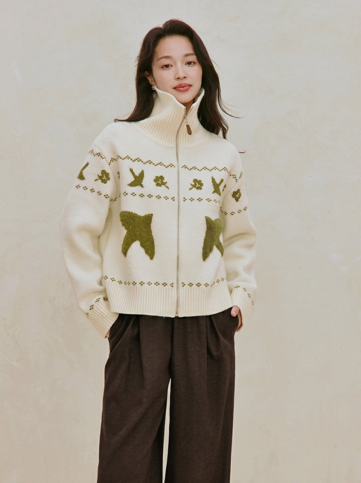 Soft Anti Pilling Zip Up Cardigan