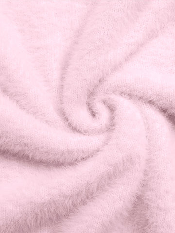 Cozy Fuzzy Off Shoulder Pullover Sweater