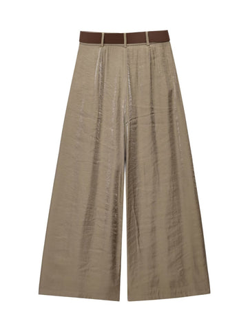 High Waisted Shimmer Wide Leg Pants