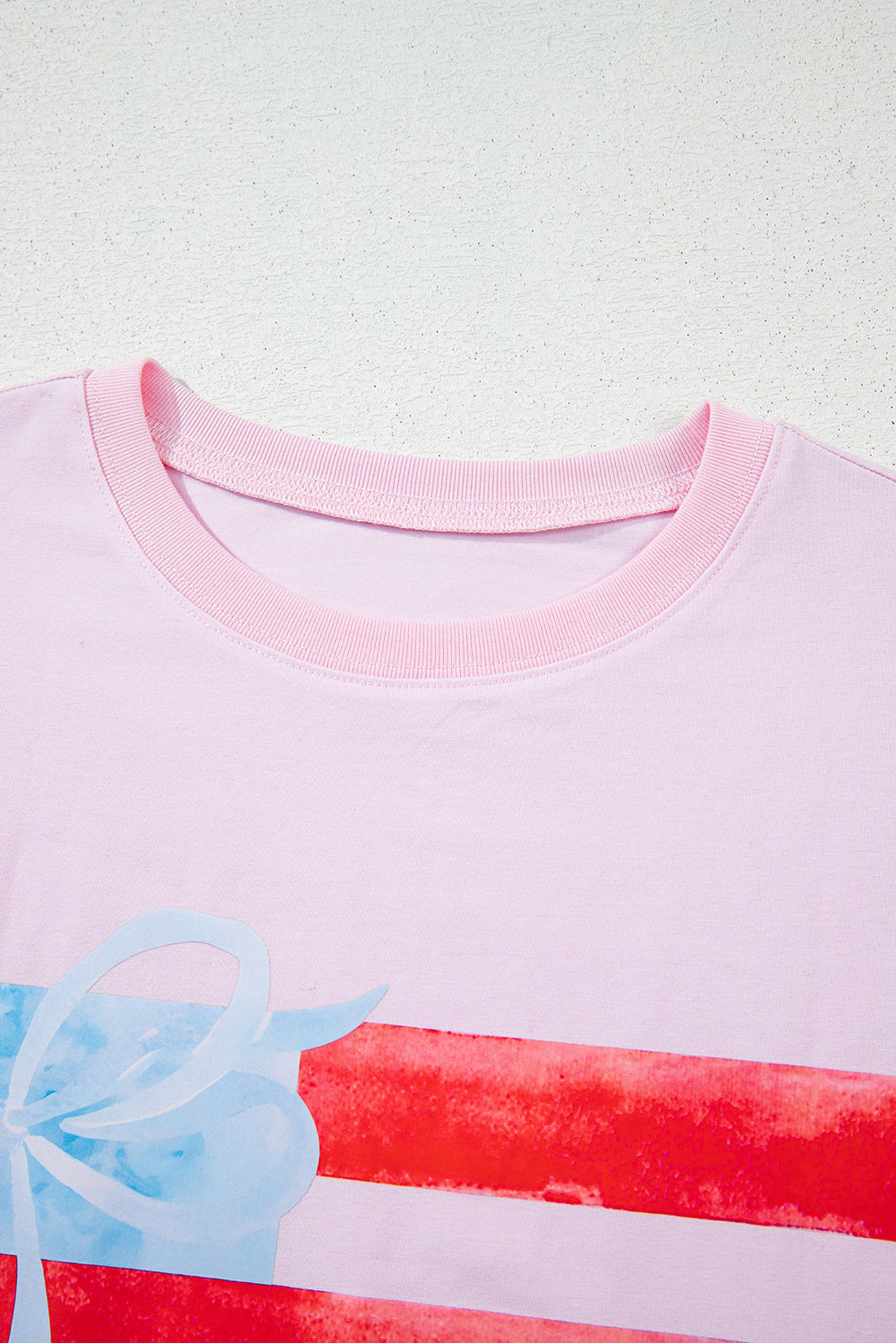 Oversized Graphic Patriotic Bow T-Shirt