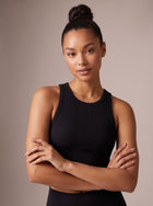 Seamless Ribbed Racerback Crop Tank Top