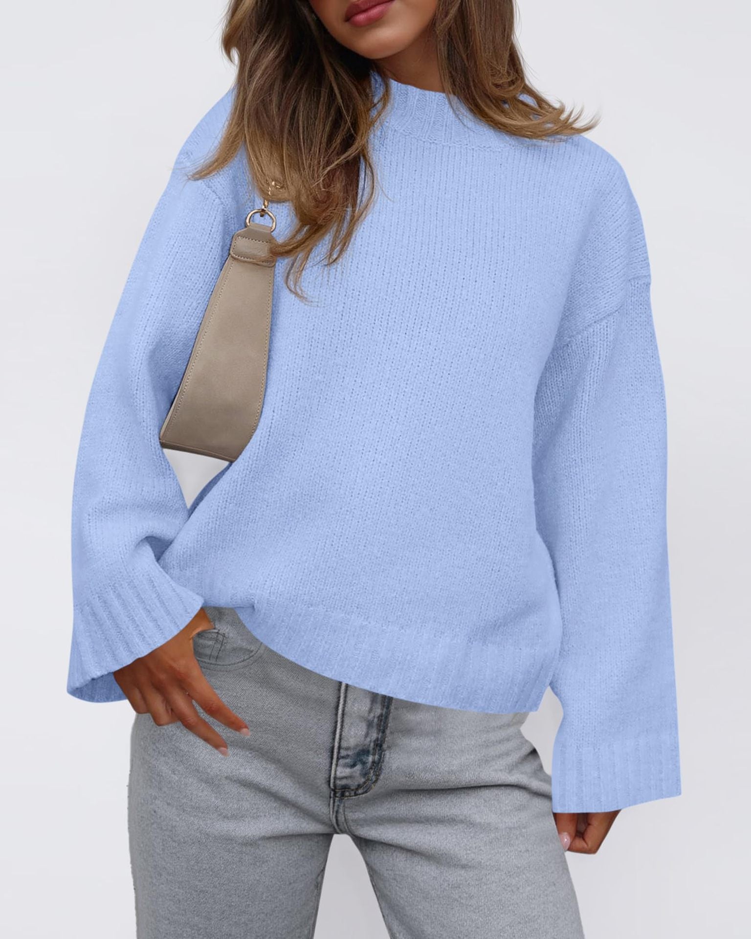 Cozy Bell Sleeve Knit Sweater