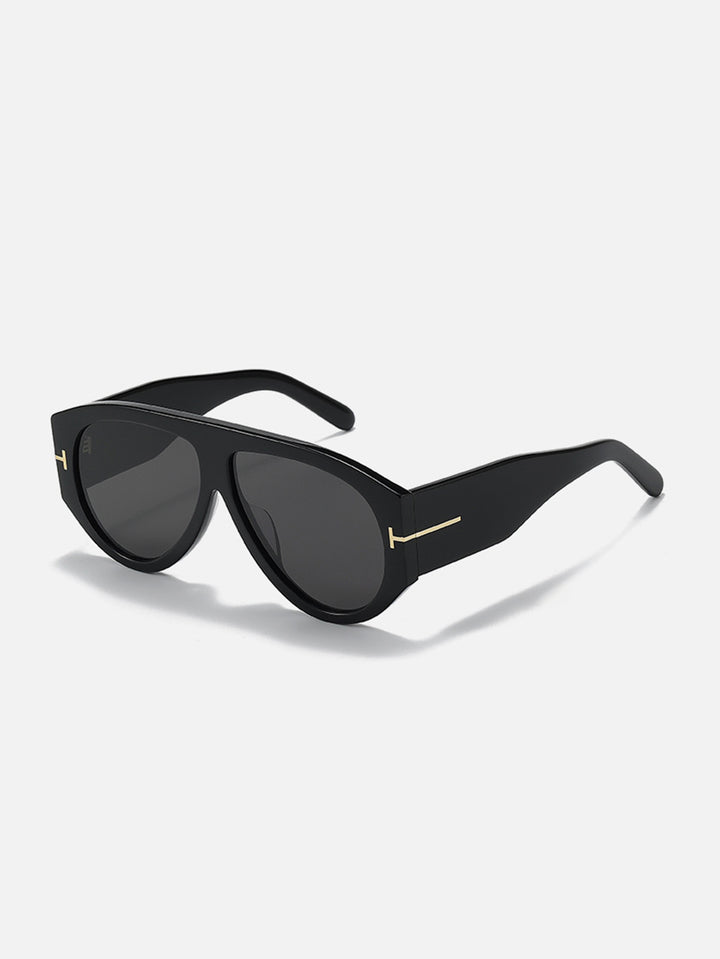 Handcrafted Luxury Oversized Black Sunglasses