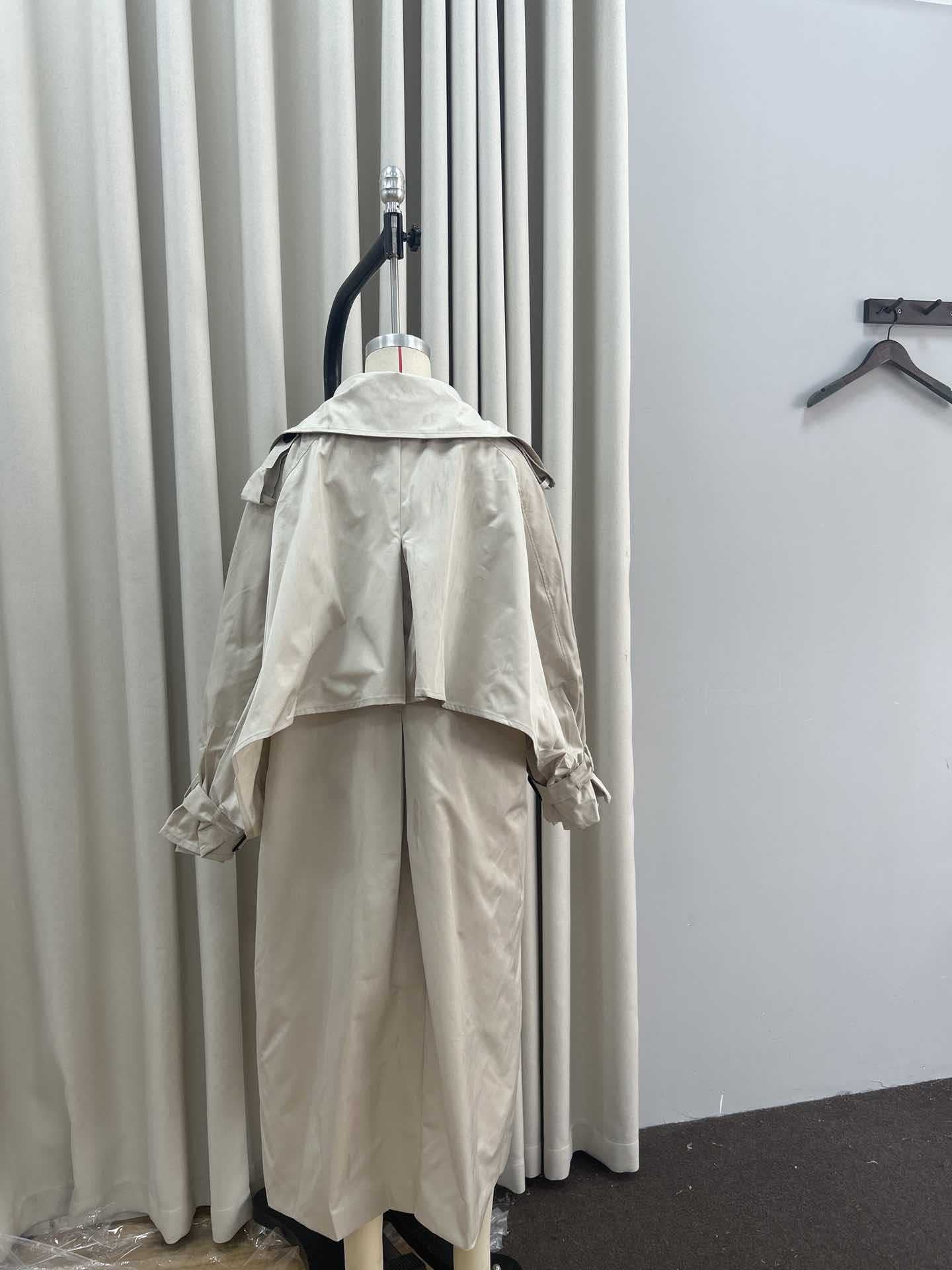Oversized Double Breasted Trench Coat