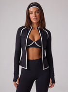 Slim Fit Contoured Zip Up Jacket