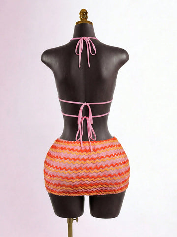 Sexy Cutout Crochet Mini Dress