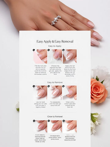 Shimmering Pink Cat Eye Press On Nails
