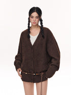 Cozy Oversized Fuzzy Knit Cardigan