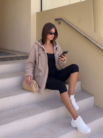 Cozy Leopard Lined Teddy Jacket
