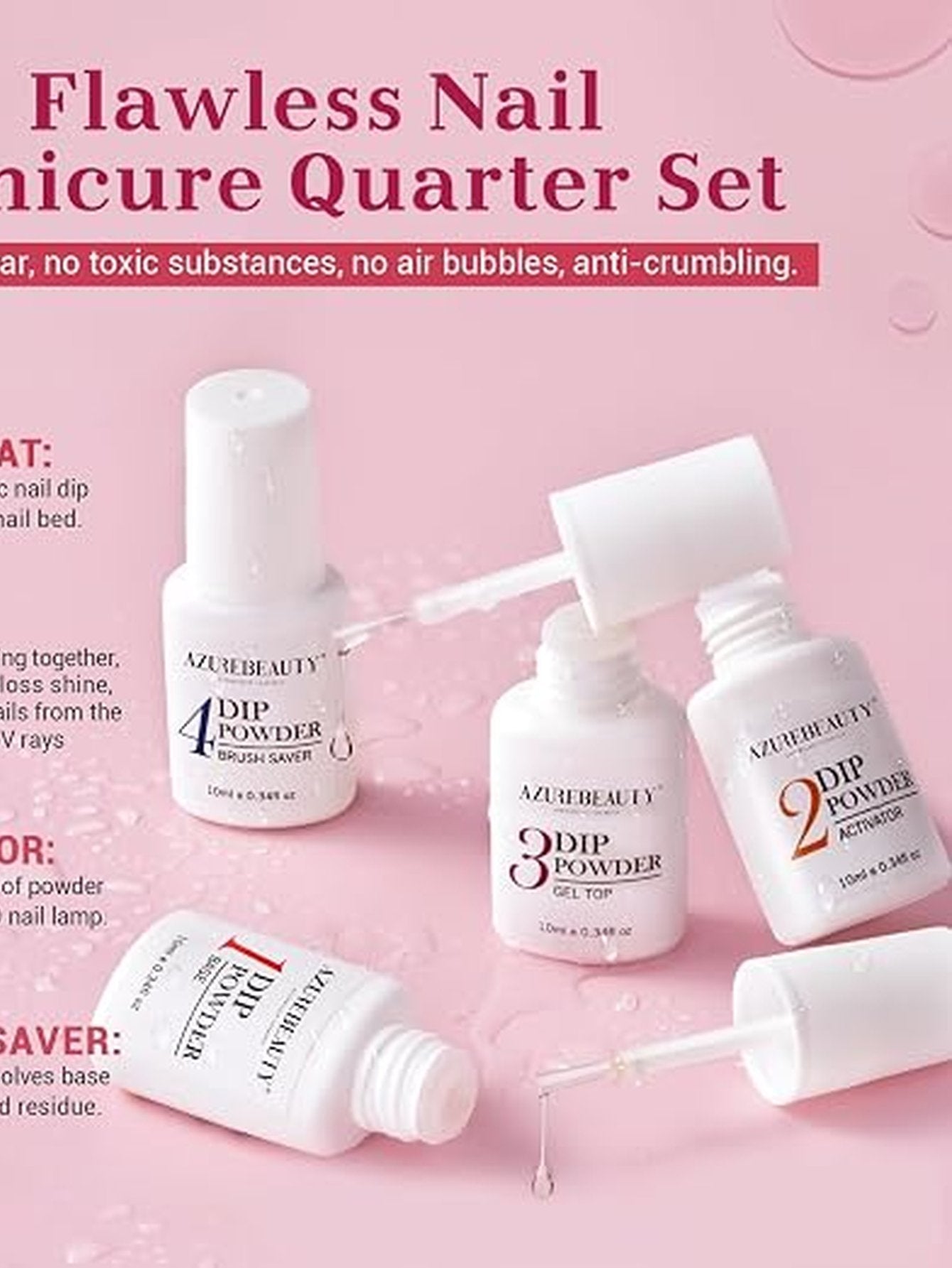 Long Lasting Professional Dip Powder Nail Kit