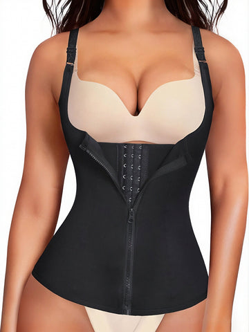 Tummy Control Zipper Waist Trainer Shapewear