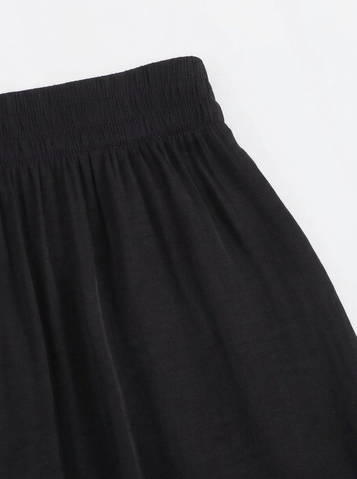 Pleated High Waisted Wide Leg Pants