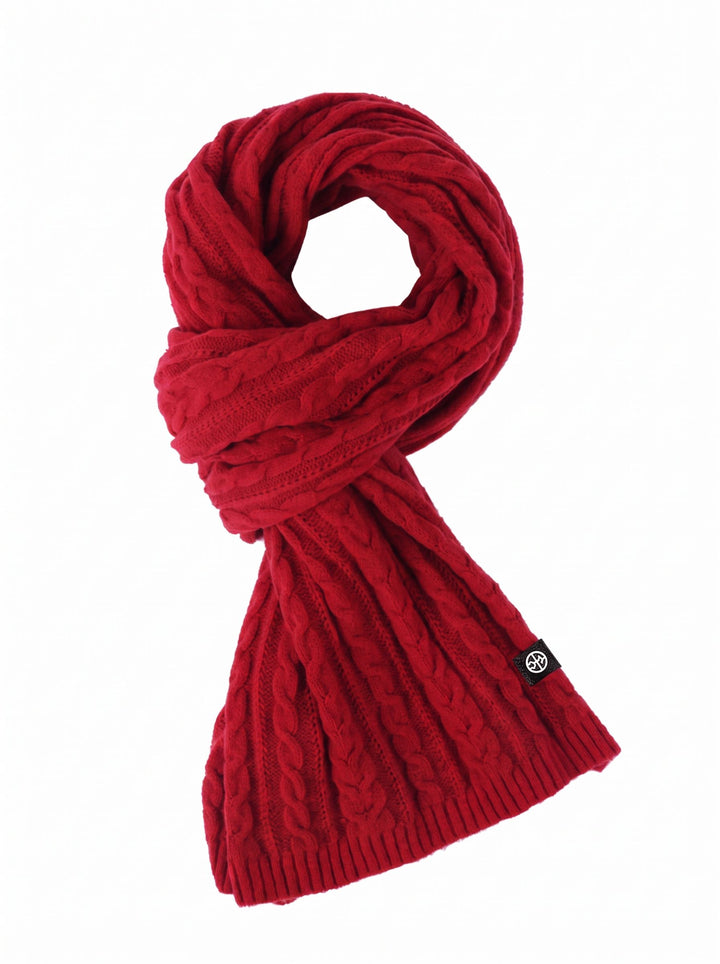 Cozy Chunky Cable Knit Scarf