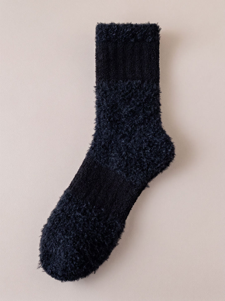 Cozy Fuzzy Plush Crew Socks