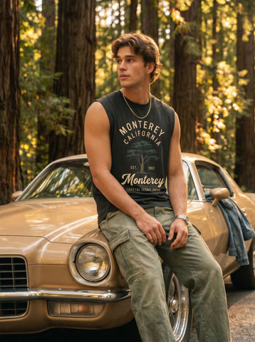 Vintage Graphic Monterey California Muscle Tank