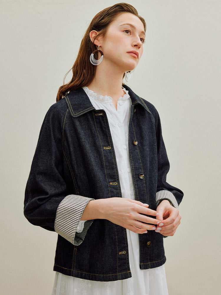 Organic Cotton Relaxed Denim Jacket