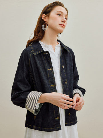 Organic Cotton Relaxed Denim Jacket