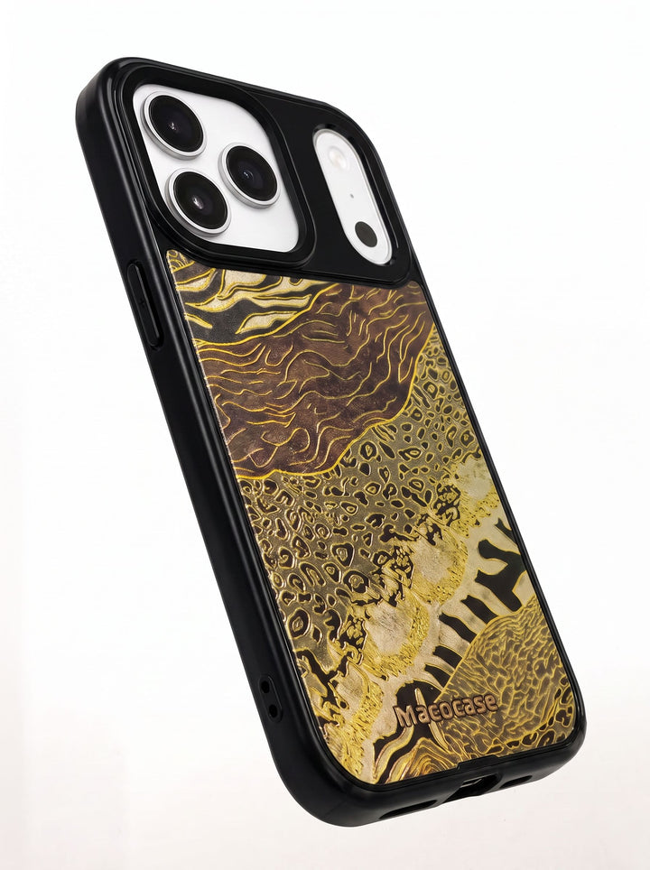 Gold Mixed Animal Pattern Phone Case