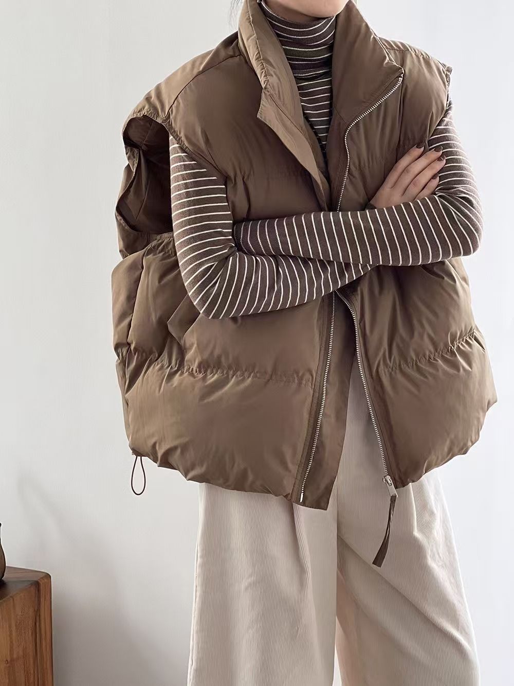 Oversized Lightweight Puffer Vest