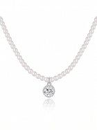 Elegant Dainty Pearl Pendant Necklace