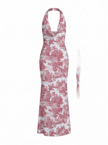 Sean Uni's Toile de Jouy Print Midi Dress