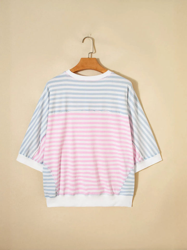 Oversized Striped Relaxed Fit T-Shirt