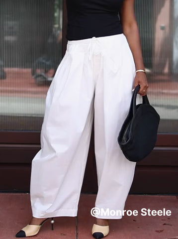 Belted Wide Leg Pants