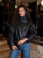 Oversized Vintage Faux Leather Jacket