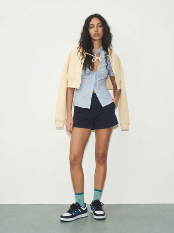 Color Block Lace Up Sneakers