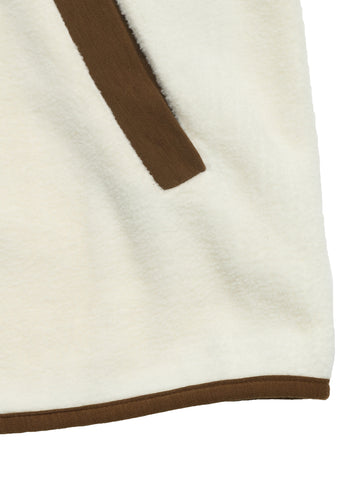 Cozy Contrast Trim Fleece Jacket