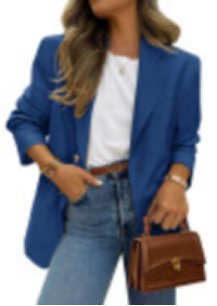 Oversized Relaxed Fit Single Button Blazer