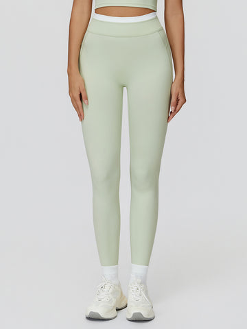 High Waisted Crossover Waist Leggings