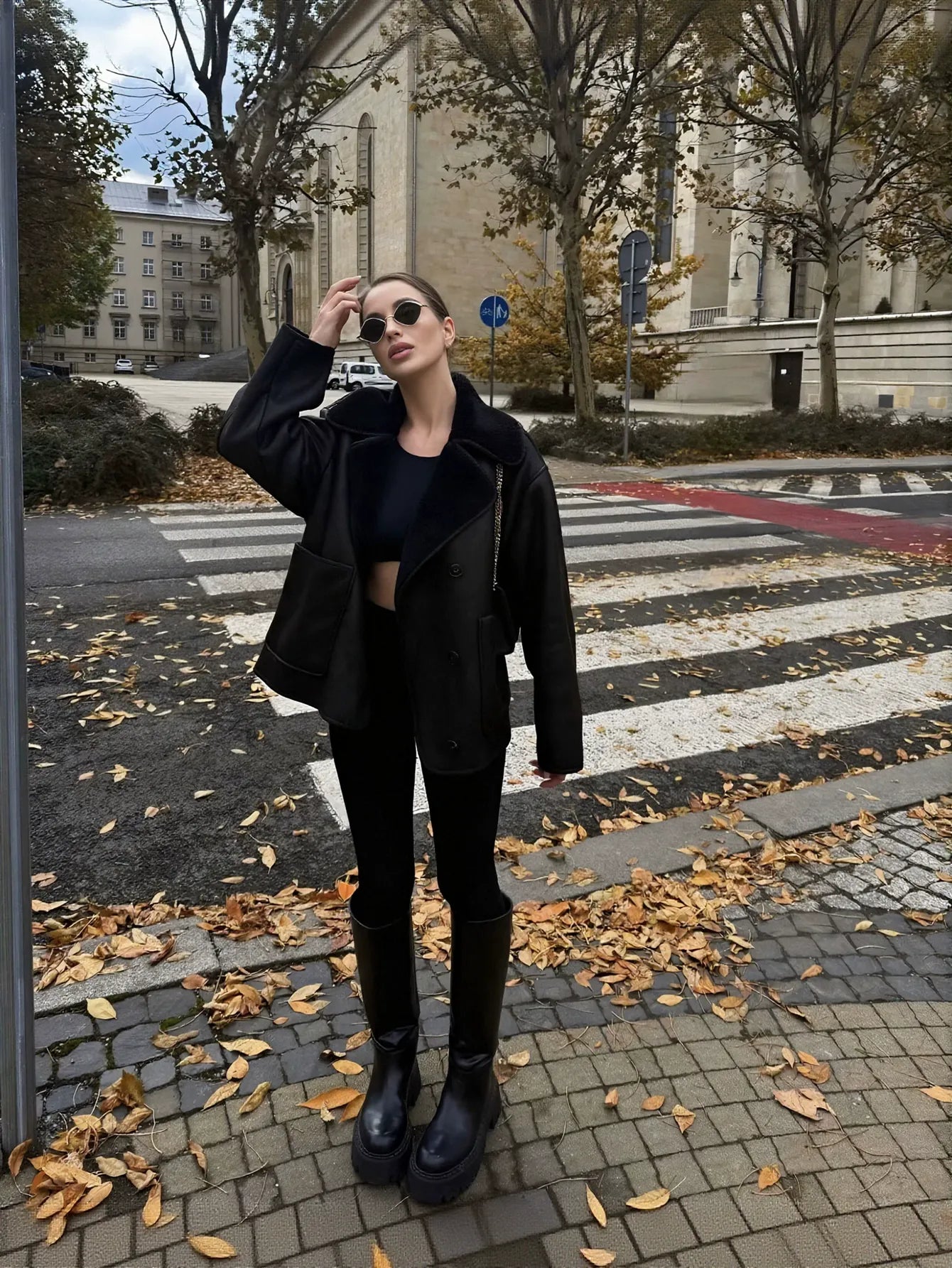 Cozy Faux Suede Sherpa Lined Jacket