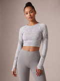 Seamless Breathable Thumbhole Yoga Top
