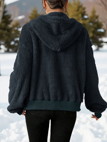 Cozy Fleece Zip Up Hoodie Jacket