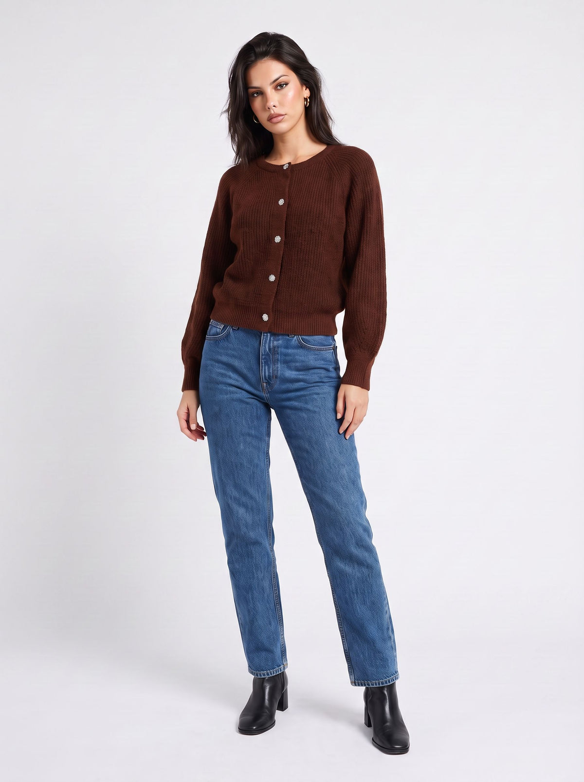 Cozy Chunky Knit Button Up Cardigan