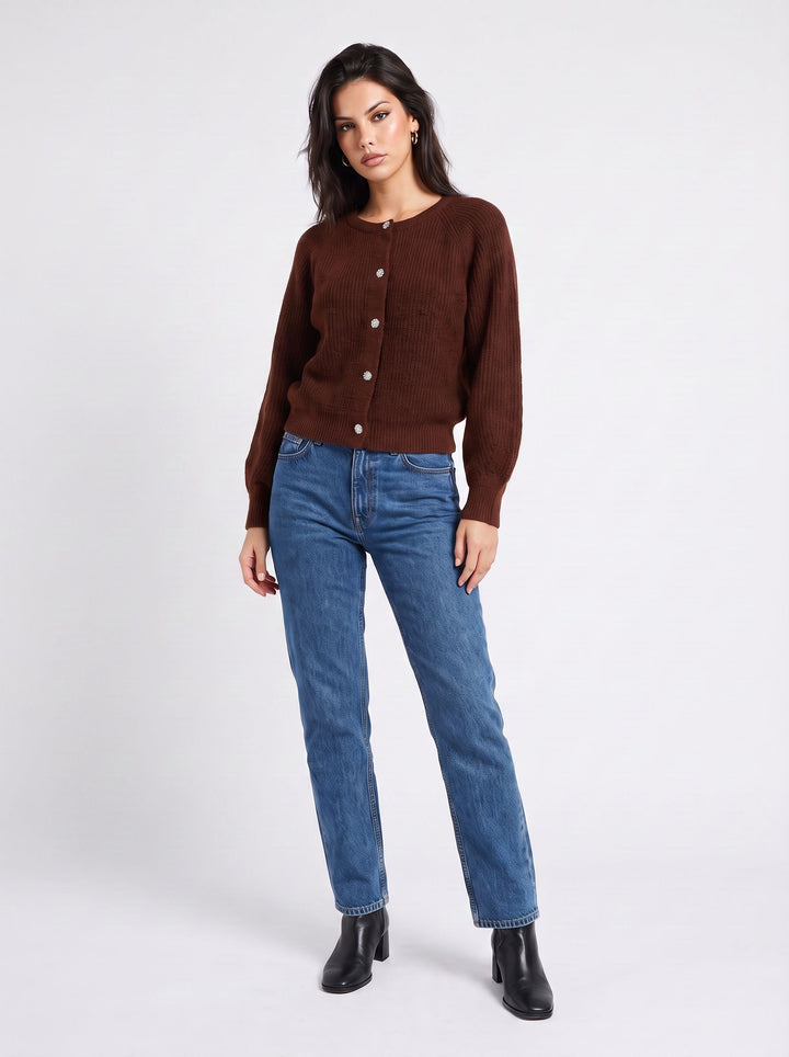 Cozy Chunky Knit Button Up Cardigan