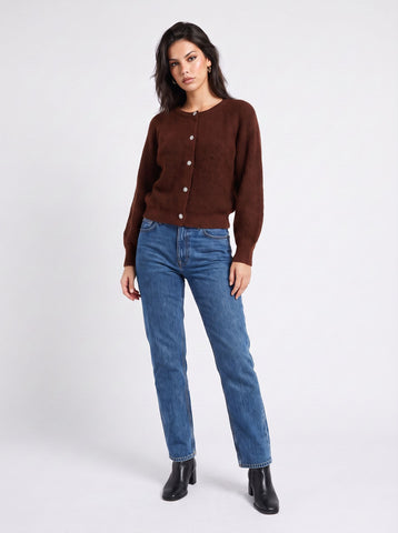 Cozy Chunky Knit Button Up Cardigan