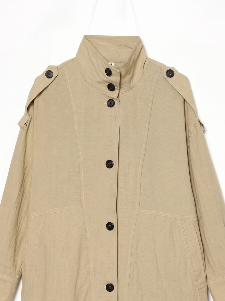 Utility Stand Collar Drawstring Jacket