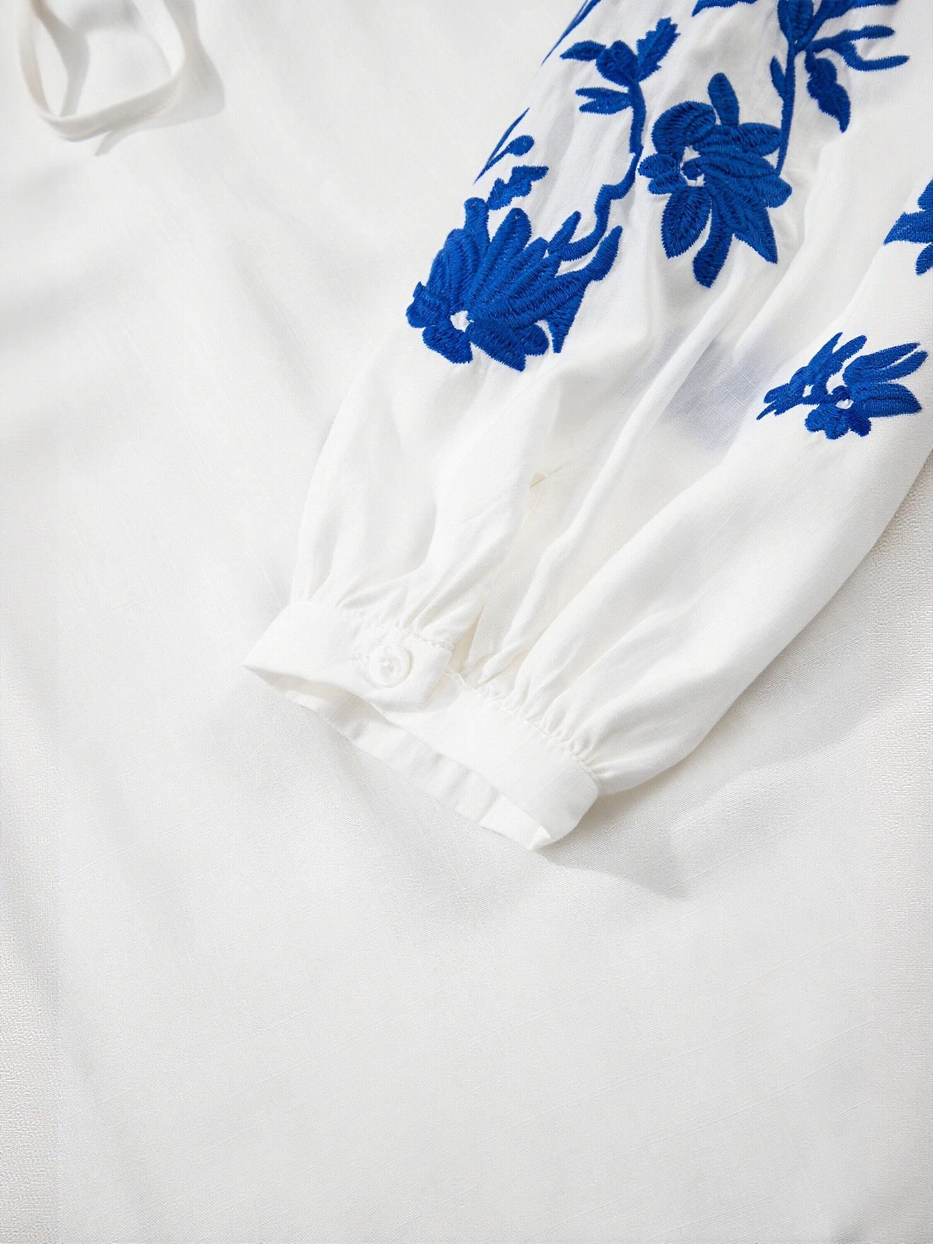 Embroidered Loose Fit Blouse